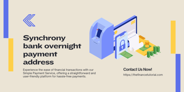 Synchrony bank overnight payment address